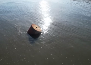 Військові показали, як сьогодні виглядало море біля узбережжя Одещини, куди течією винесло наслідки техногенної повені після підриву росіянами Каховської ГЕС (ВІДЕО)