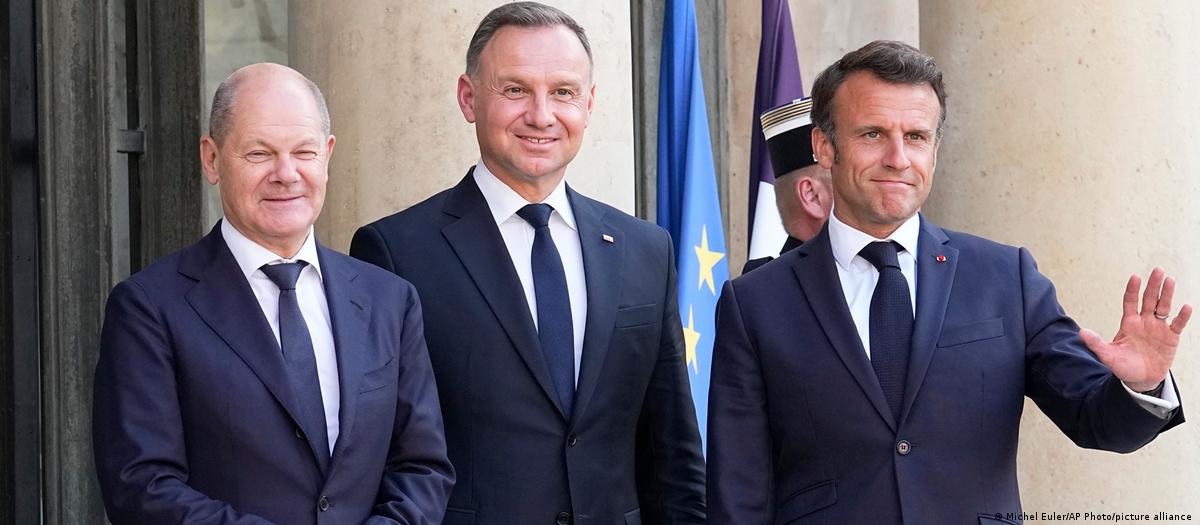 Зустріч Макрона, Шольца і Дуди у Парижі: що вони говорили про Україну, провалені плани путіна та НАТО