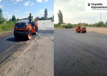 На чотирьох дорогах державного значення у Миколаївській області працюють дорожники: що роблять (ФОТО)