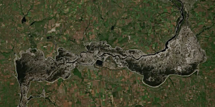 Каховське водосховище більше не існує – тепер це пустеля. Свіжі супутникові знімки (ФОТО)