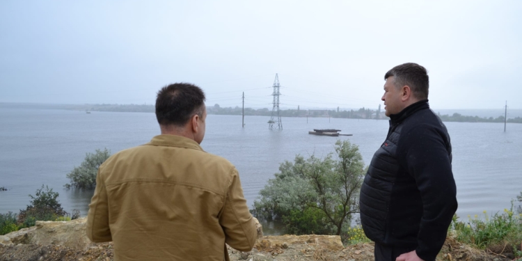 На Миколаївщині побував 1-й заступник міністра енергетики – щоб зрозуміти ситуацію з енергетикою після підриву росіянами Каховської ГЕС (ФОТО)