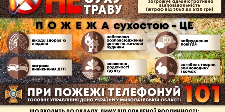 За тиждень на Миколаївщині зареєстровано 126 пожеж на відкритих територіях. І не завжди вони спалахували через необережність – є факти навмисного підпалу