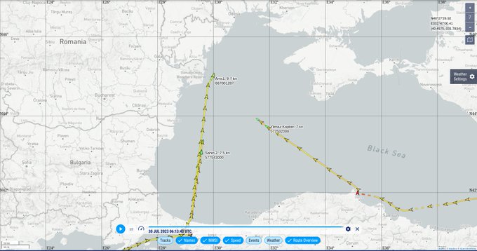 Морську блокаду українських портів прорвано? Три судна йдуть за українським зерном (ФОТО) 2