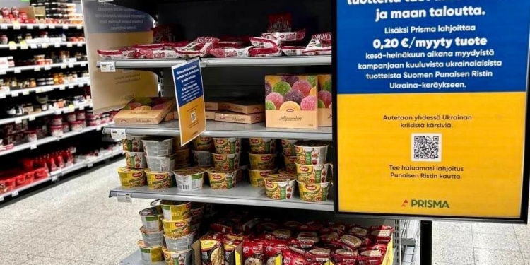 У супермаркетах мережі “Prisma” по всій Фінляндії з’явилася “Українська поличка” (ФОТО)