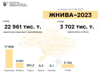 Жнива-23: намолотили майже 23 млн тонн, Одещина закінчила збір врожаю ранніх зернових