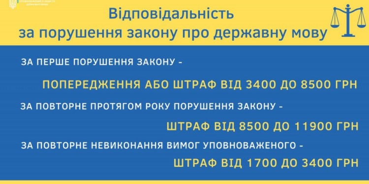 У Миколаєві перевірили, як дотримуються закону про мову в закладах торгівлі