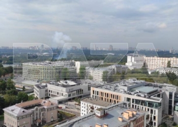 В Москві майже на набережній Москва-ріки вибухнув безпілотник (ВІДЕО)