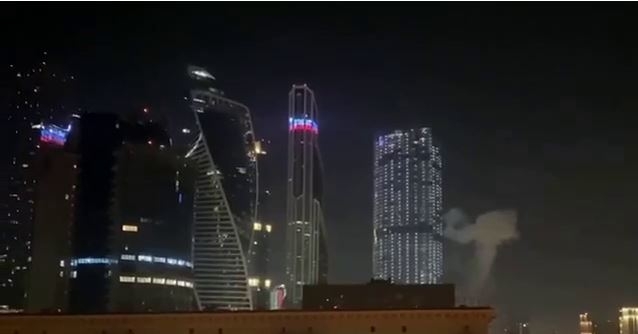 Дрони знову атакували Москву (ВІДЕО)