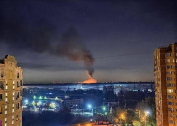 Під Москвою сильно горіло біля військового аеродрому «Чкаловський»