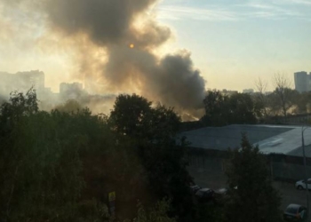 Під Москвою горить завод з виробництва електроніки для ракет