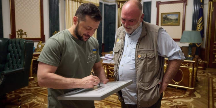 Відомий шеф-кухар та засновник World Central Kitchen Хосе Андрес — новий амбасадор UNITED24 (ФОТО)