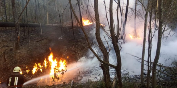 Пожежу і розлив нафтопродуктів після розриву нафтопроводу ліквідували Постраждалих побільшало (ФОТО)