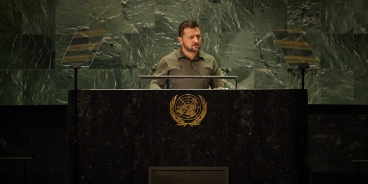 “Терористи не мають права володіти ядерною зброєю”. Повний текст виступу Володимира Зеленського на Генасамблеї ООН