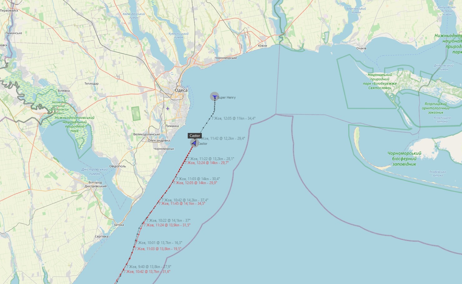 Новий український коридор працює: до портів Великої Одеси прибули два судна, а два пішли на вихід