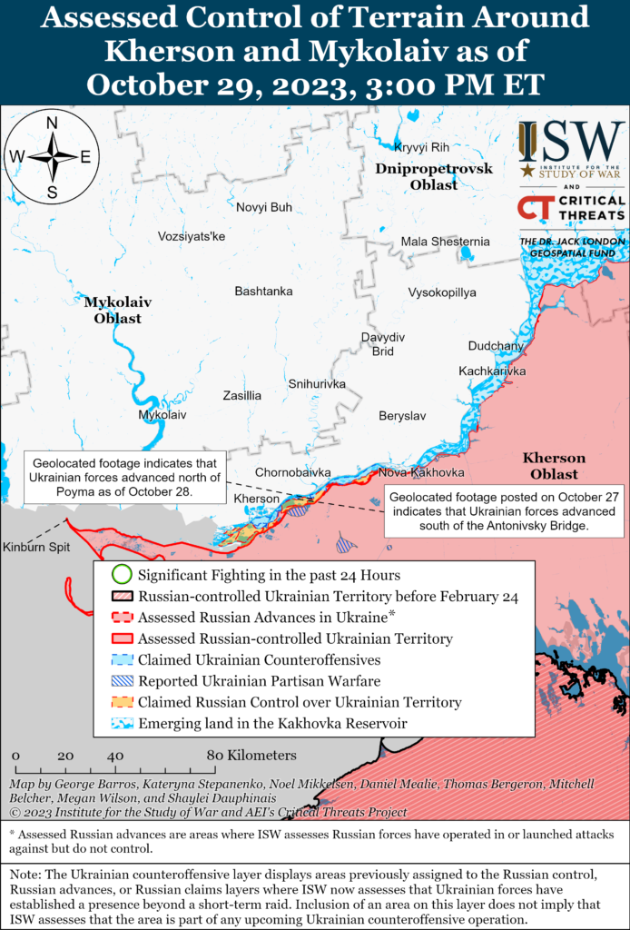 Що відбувається на Лівобережжі Херсонщини. ISW збирає інформацію 2