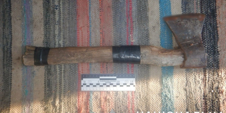 На Миколаївщині чоловік наніс своєму племіннику кілька ударів сокирою по голові – його затримали, постраждалий в реанімації