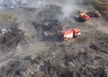 Вогнеборці Миколаївщини нарешті загасили пожежу, яка спалахнула на Вознесенському полігоні ТБО майже тиждень тому (ВІДЕО)