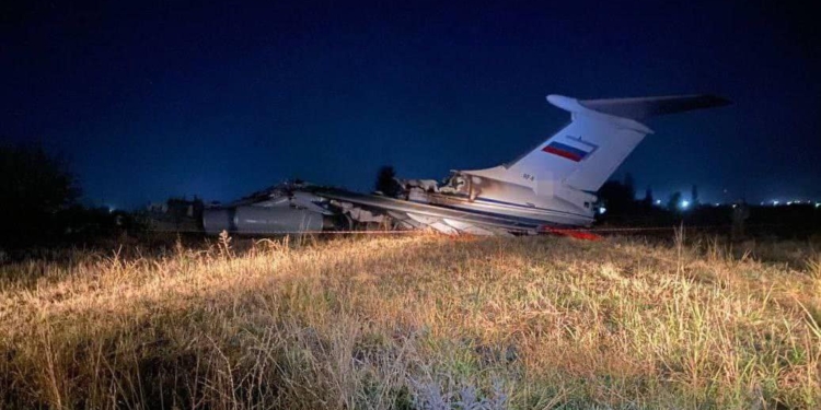 В Таджикистані згорів російський війсково-транспортний літак Іл-76МД
