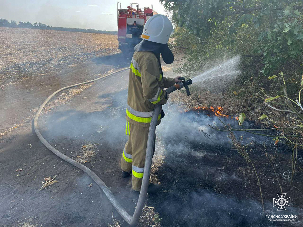 З 21 пожежі за добу на Миколаївщині одна виникла через російські обстріли (ФОТО) 10