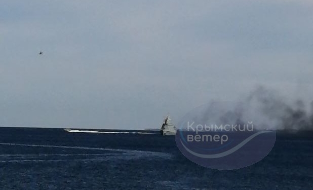 В Севастополі підірвався корабль-носій “Калібрів” (ФОТО)