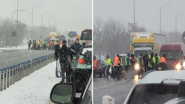 Українські перевізник в Польщі ваштували акцію протесту проти блокади кордону (ФОТО) 2