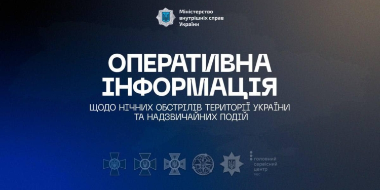 Харківщина, Херсонщина, Донеччина, Івано-Франківщина та Одещина: зведення від МВС щодо пошкоджень і постраждалих після нічної атаки росіян