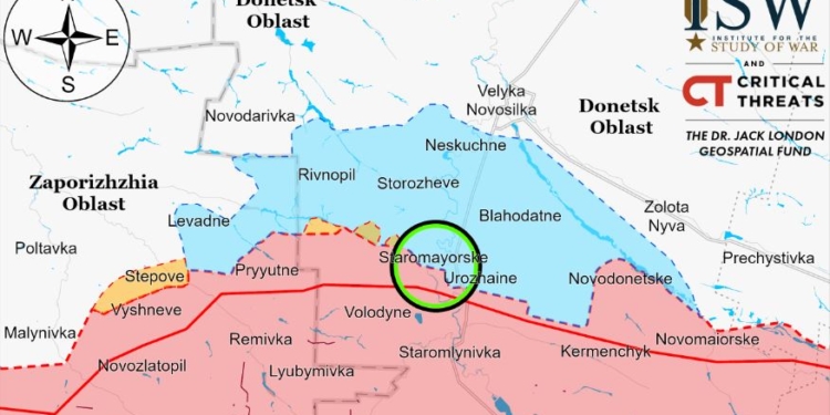 ЗСУ просунулися на одному напрямку, російські війська – на іншому, – ISW