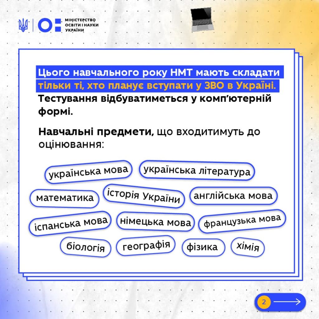 НМТ-2024: всі тести майбутні абітурієнти складатимуть в один день (ІНФОГРАФІКА) 2