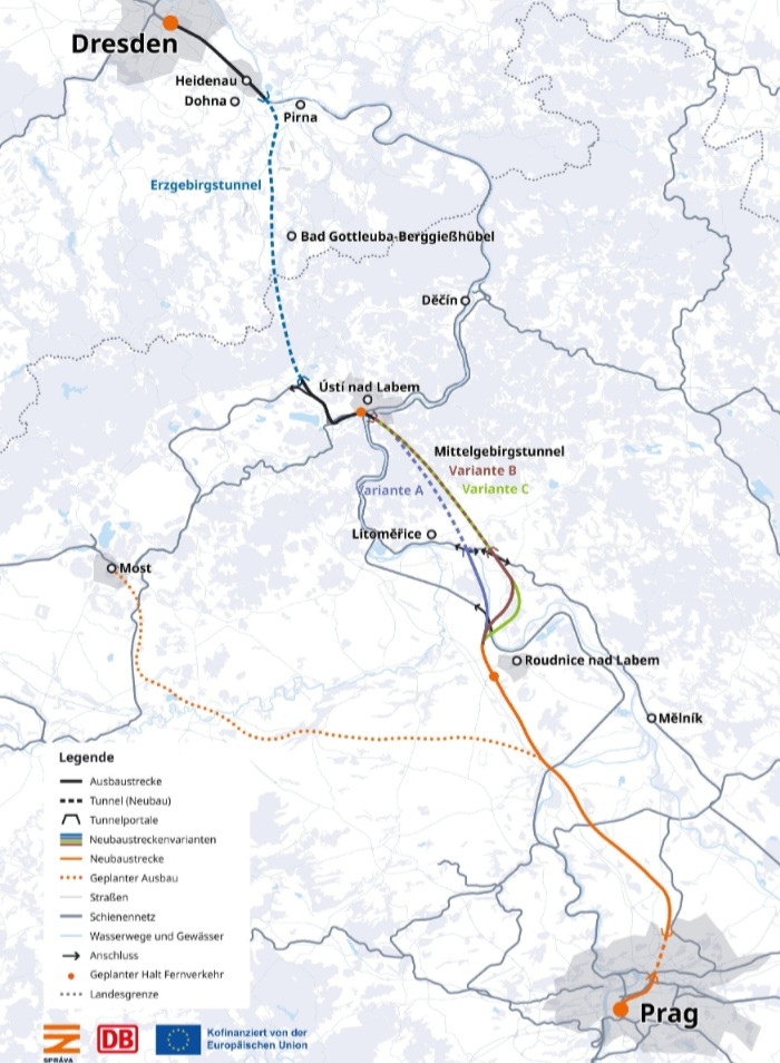 Із Дрездена до Праги - за годину. Німеччина планує грандіозне будівництво тунелю через гори (КАРТА) 1