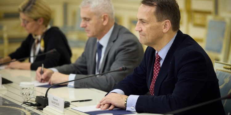 Зеленський зустрівся з новим міністром закордонних справ Польщі Сікорським (ФОТО)