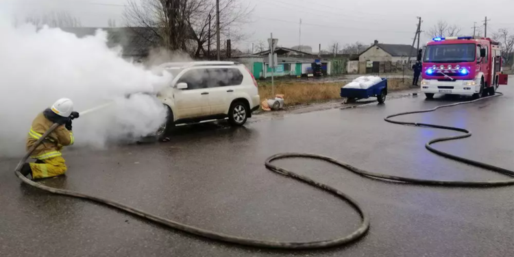 В Баштанці на ходу загорівся NissanX-Trail (ФОТО)