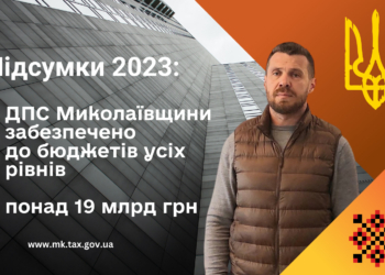 За підсумками 2023 року ДПС Миколаївщини забезпечено надходження до бюджетів усіх рівнів понад 19 млрд. грн.