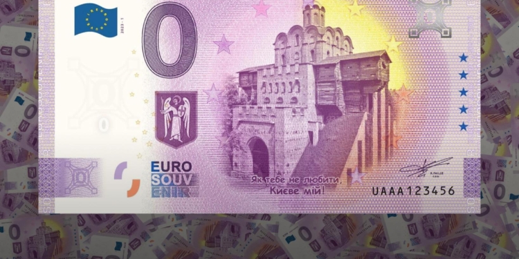 «Нуль євро»: «Софія Київська» розпочинає реалізацію колекційних купюр із зображенням Золотих воріт