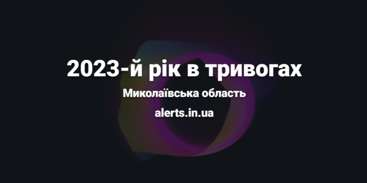 На Миколаївщині у 2023 році було оголошено 852 повітряні тривоги