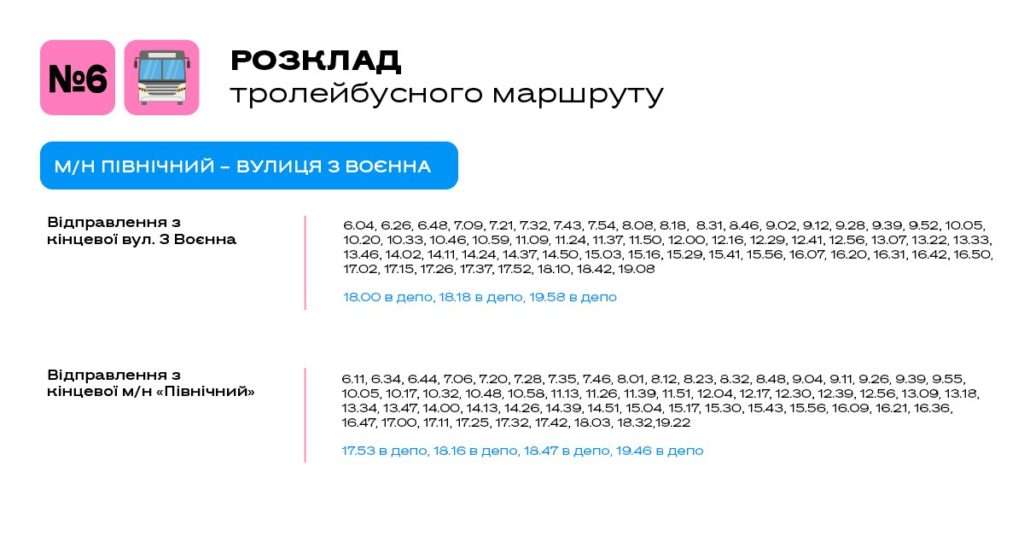 З 4 січня Миколаєвом курсуватиме більше тролейбусів – новий РОЗКЛАД руху 7