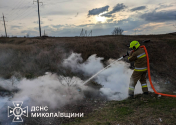 На Миколаївщині знов почались пожежі в екосистемах через підпали: минулої доби їх було 8