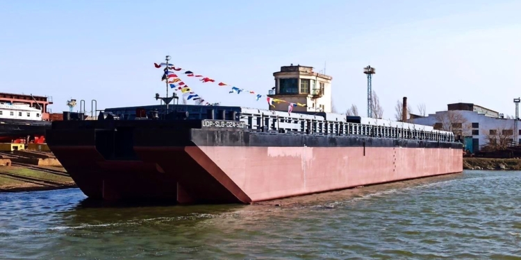 Українське Дунайське пароплавство побудувало вже другу SLG–баржу (ФОТО)