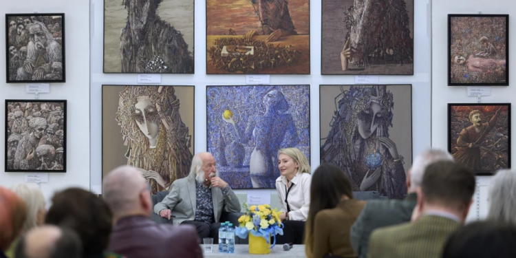 Один з найвідоміших українських художників Іван Марчук відкрив виставку у Відні (ВІДЕО)