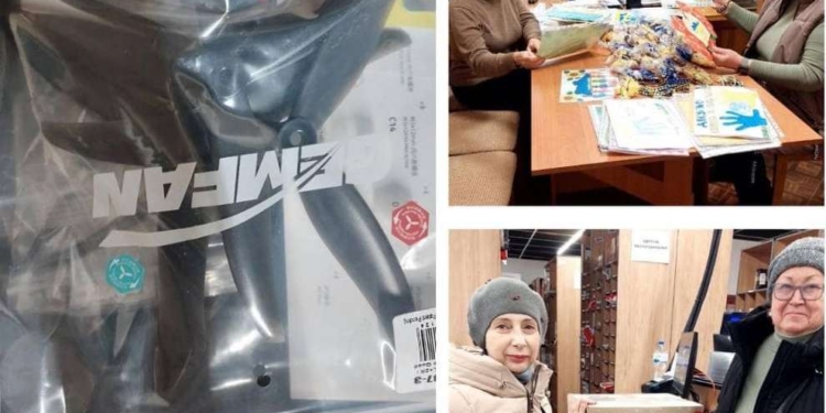 Освітяни Миколаєва передали військовим три дрони-камікадзе та обереги, зроблені дитячими руками (ФОТО)