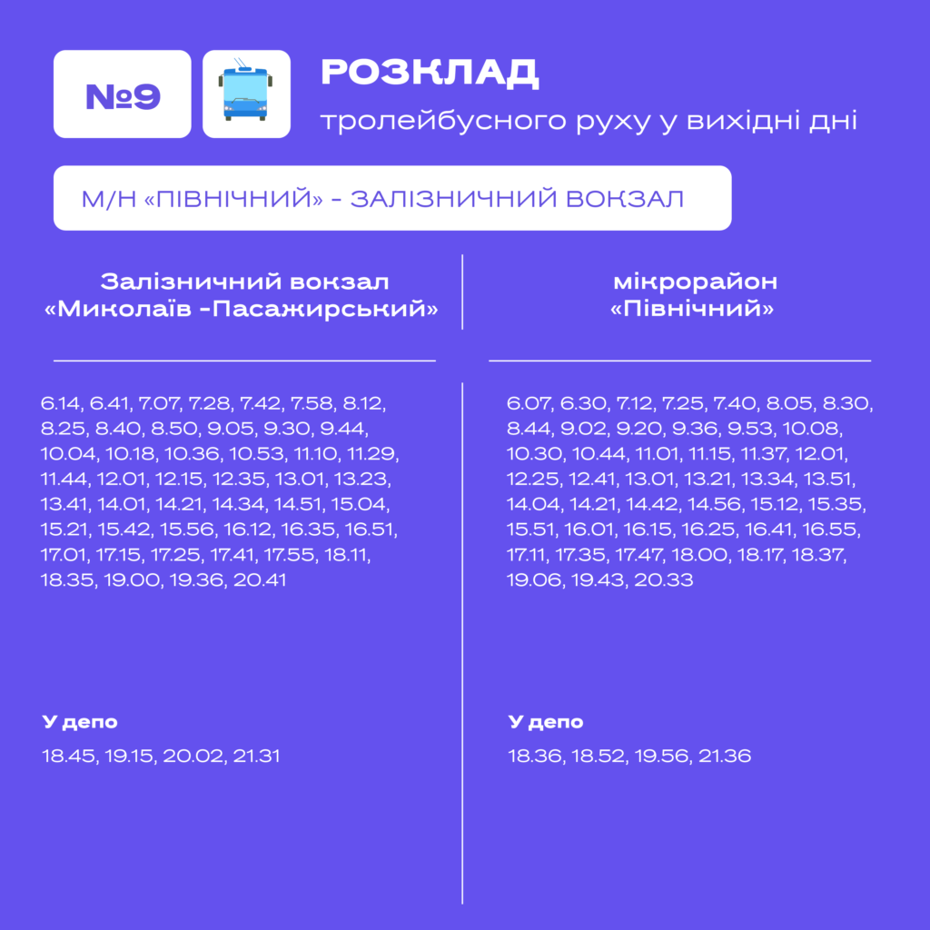 У Миколаєві оновили графіки руху тролейбусів і трамваїв (ГРАФІКИ) 31