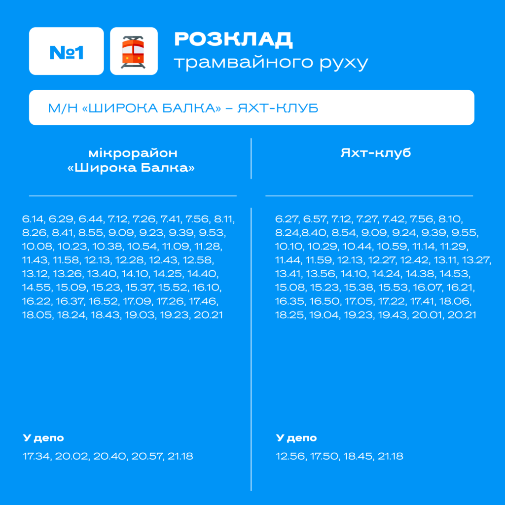 У Миколаєві оновили графіки руху тролейбусів і трамваїв (ГРАФІКИ) 3