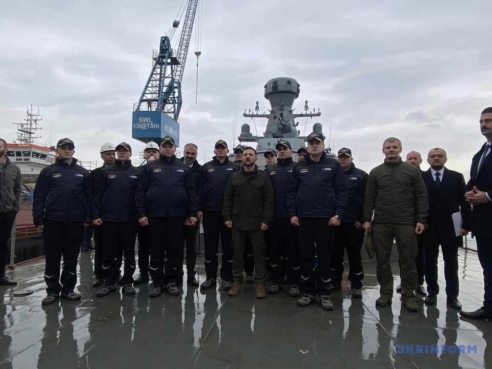 Володимир Зеленський у Туреччині присвоїв ім'я "Гетьман Іван Виговський"  корвету класу «Ada» ВМС ЗС України (ФОТО, ВІДЕО, ОНОВЛЕНО) 8