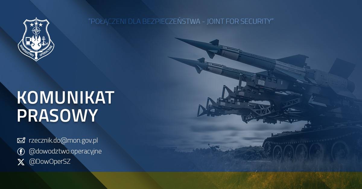 Російська ракета порушила повітряний простір Польщі – командування ЗС країни