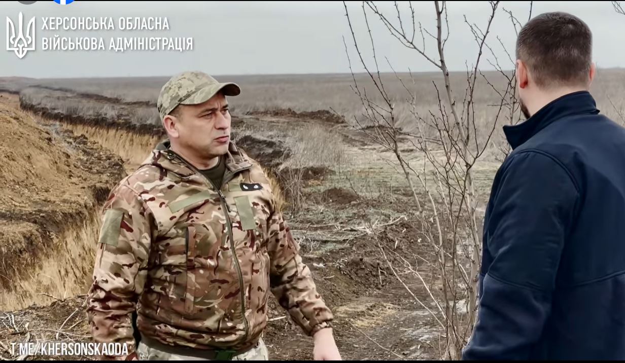На Херсонщині теж будують лінію оборони (ВІДЕО)