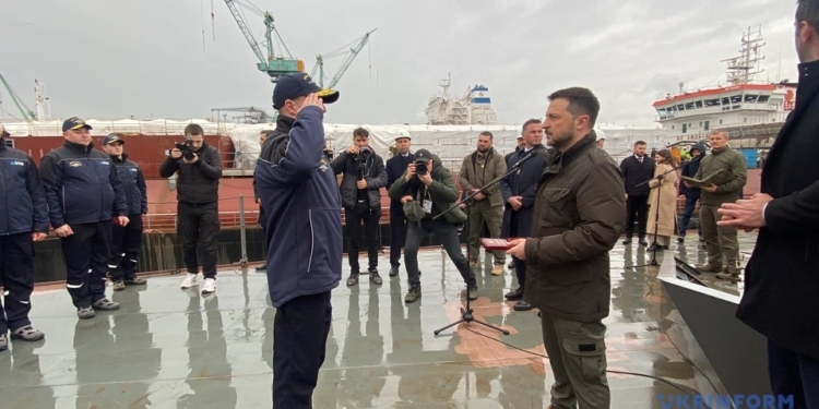 Володимир Зеленський у Туреччині присвоїв ім’я “Гетьман Іван Виговський”  корвету класу «Ada» ВМС ЗС України (ФОТО, ВІДЕО, ОНОВЛЕНО)