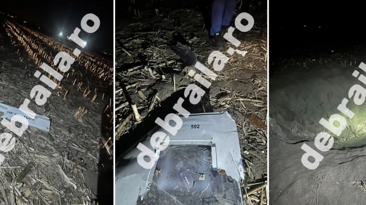 Безпілотник, який атакував Україну, впав у Румунії – не біля кордону (ВІДЕО)