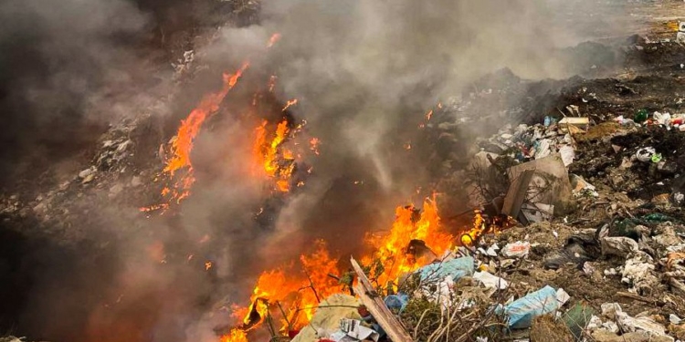 Ввечері горіла лазня, а сьогодні зранку – сміттєзвалище поблизу Миколаєва (ФОТО)