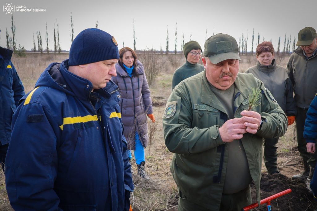 До Всесвітнього дня лісів рятувальники Миколаївщини висаджували молоді сосни та дуби (ФОТО) 12