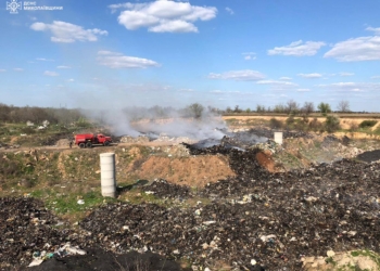 Пожежу стихійного сміттєзвалища під Миколаєвом загасили