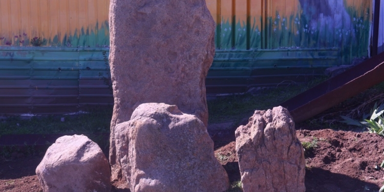 До Южноукраїнського музею перевезли стародавні артефакти – гранітні менгіри-стели (ФОТО)